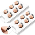 Miuffue 6 Pairs 2 Layers Eyelash Practice Eyelids for Mannequin Head, Silicone Rubber Removable Realistic Eyelash Extension Eyelids for Lash Training