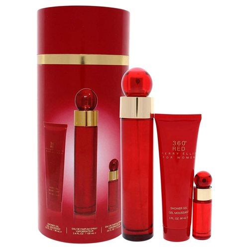 Perry Ellis 360° Red Women's Fragrance Gift Set - Elegant Scent with Perfume & Body Lotion