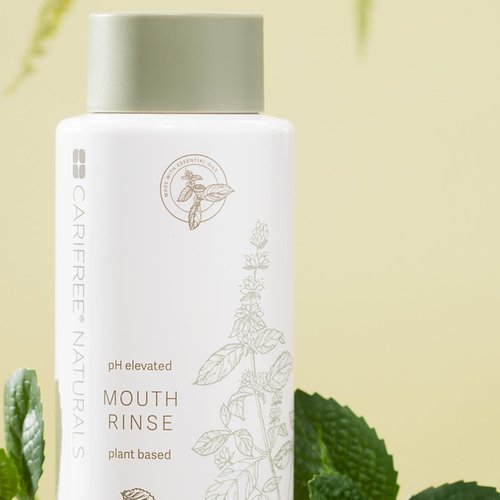 CariFree Naturals Mouth Rinse, Alcohol-Free & Fluoride-Free Mouthwash, with Magnolia Bark & Essential Oils, Wild Mint Flavor, 16 fl oz