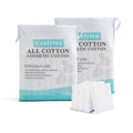 Vexlytra Square Cotton Pads for face, Cotton Squares for Face, Lips & Eyes, 100% Pure Cotton, Hypoallergenic, Ultra-Soft & Lint-Free for Gentle Skincare [400 Pads (2-Pack)]
