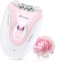 Epilator, Epilators Hair Removal for Women - 2-Speed Epilator with Massage Pad, Rechargeable LED Hair Removal Device for Face/Bikini/Arms/Legs/