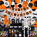 120 Pcs Halloween Party Decorations Kit with Jumbo Balloon & Banner - Variation of THIS Listing