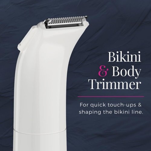 Remington Smooth & Silky Bikini Trimmer & Shaver Kit - Cordless & Waterproof for Shower Use | White/Pink