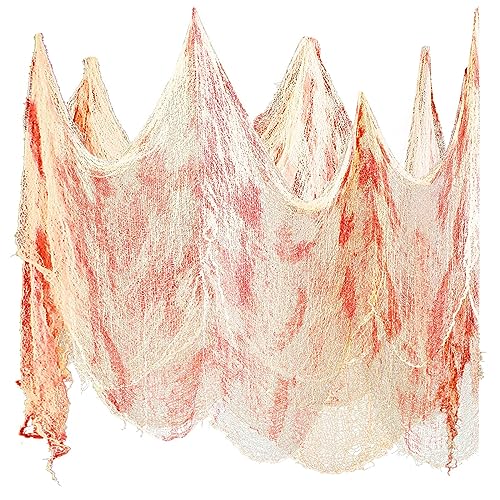 Halloween Creepy Blood Gauze Cloth - Large 511 x 78.7 Inch Spooky Decoration