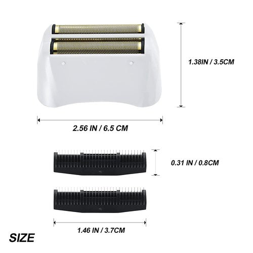 3 Packs Pro Shaver Replacement Foil and Cutters Compatible With Andis #17155 & #17150#17200 Shaver Pro Foil