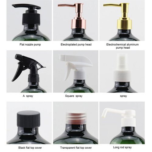 ILSSLI Plastic Spray Bottles 17OZ Empty Spray Bottle 2PCS Refillable Water Squirt Bottles Leakproof Water Spray Bottles for Cleaning Solution Alcohol Gardening Plants and Hairdressing