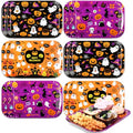 Halloween Serving Trays 13x9 Inch Disposable Platters - 12 Pcs, Festive Pumpkin Ghost Bat Design - Variation of THIS listing