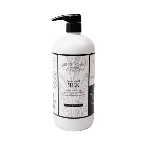 Archipelago Botanicals Milk Body Wash - Moisturizing Formula for Dry Skin | Paraben-Free, 33 oz
