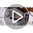 Black Bow Plates - 50 Dinner & Dessert Plates for Party & Celebration