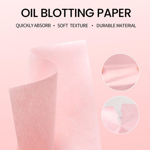 Erinde Oil Blotting Sheets for Face with Mirror and Puff, 300 Sheets Oil Blotting Paper for Oily Skin, Face Oil Absorbing Sheet, Natural Oil Control Film, Absorb Excess Oil, Makeup Friendly