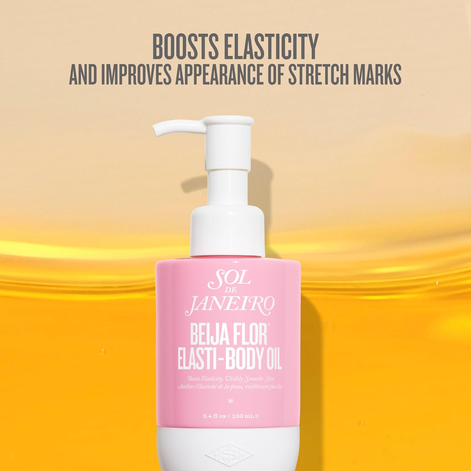 SOL DE JANEIRO Beija Flor Elasti-Body Oil - Nourishing Hydration for Soft Skin | 100 ml/3.4 fl oz