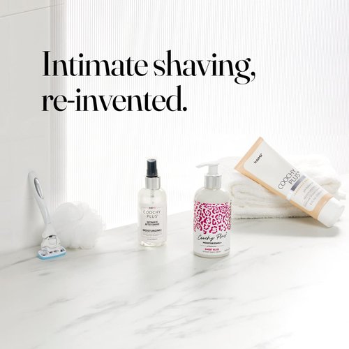 IntiMD Coochy Plus Intimate Shaving Cream Fragrance Free For Pubic, Bikini Line, Armpit and more - Rash-Free, Prevents Razor Burns & Bumps, In-Grown Hair, Itchiness 8oz Tube