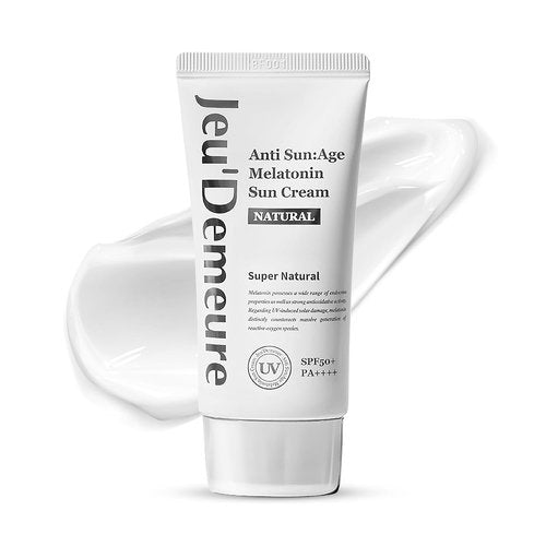 JEU'DEMEURE Anti-Aging SPF 50 Sunscreen Lotion - Lightweight, Non-Sticky Formula for Sensitive Skin | 1.69 fl oz