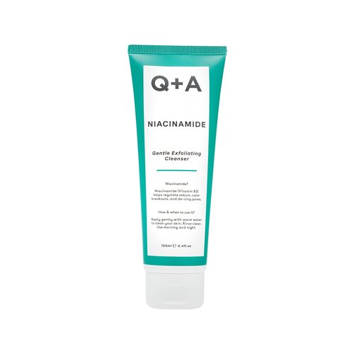 Q+A Niacinamide Gentle Exfoliating Cleanser - 125ml | Refreshing & Brightening Formula