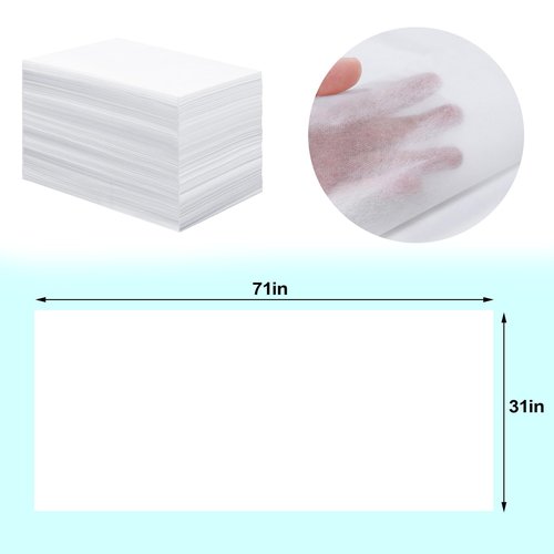 400Pcs Massage Table Sheets, 31''x71'' Waterproof Disposable Bed Sheets, Non-Woven Fabric Massage Table Cover, Breathable Protector Bed Cover for Massage Therapy Tattoo Beauty Salon (White400pcs)