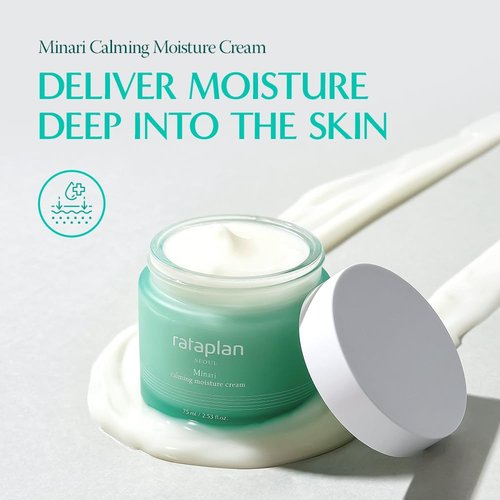 RATAPLAN Minari Calming Moisture Cream - Hydrating Gel with Hyaluronic Acid & Centella | 2.53 fl oz