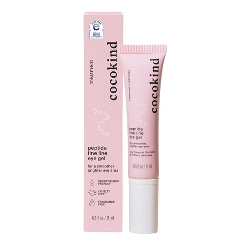 Cocokind Peptide Eye Gel, Lightweight and Hydrating Fine Line Treatment to Reduce Wrinkles, Made for Sensitive Skin, Fragrance Free, Cruelty Free, Vegan, .5oz