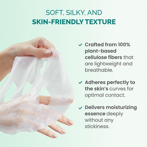 PLANTIFIQUE Facial Sheet Mask Hydration Heaven 5 pack – Aloe Vera & Hyaluronic Acid Hydrating & Refreshing Face Masks – Korean Skincare for Dry or Tired Skin