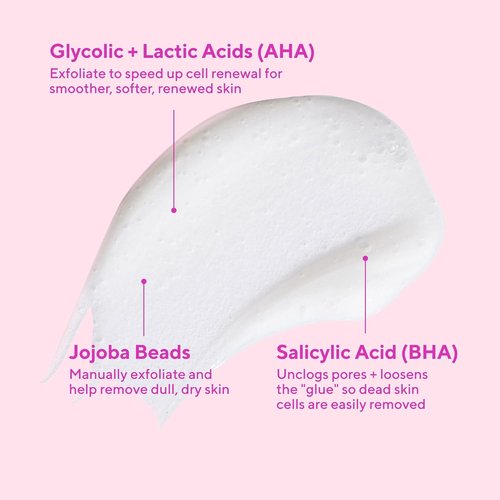 Murad AHA/BHA Exfoliating Cleanser - Triple-Action Face Wash with Salicylic, Lactic & Glycolic Acids - Smooths Dull Skin