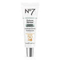 No7 Future Renew Defense Shield - Oil Free Facial Moisturizer & Sunscreen for Face with SPF 50 - Invisible & Lightweight Face Lotion with Peptides & UV Protection (1.69 fl oz)