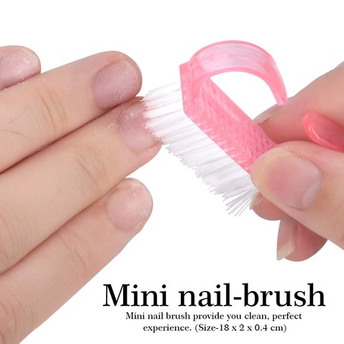 3pcs Double Sided Rectangular Nail File and Buffer, Buffer Block Sponge Polished, Nail Brush, Come with Cuticle Nipper and Pusher, Perfect Manicure Tool Kit for Shiny Nail