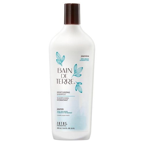 Bain de Terre Jasmine Moisturizing Shampoo - Luxurious Hydration with Argan & Monoi Oils | Paraben-Free, Color-Safe, Vegan
