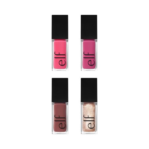 e.l.f. Glow Reviver Plumping Lip Oil Kit - Nourishing Tinted Oils for High-Shine Finish | 4 Shades, Vegan & Cruelty-Free