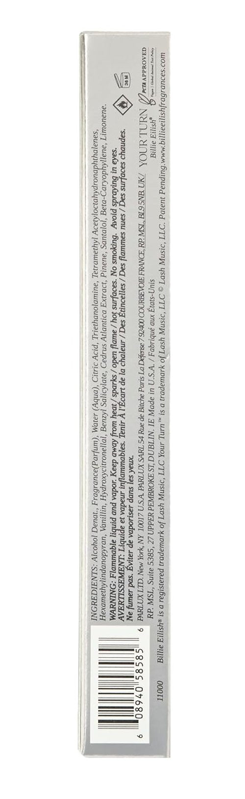 Billie Eilish YOUR TURN Eau de Parfum - Warm, Woody & Fresh Women's Fragrance | 3.4 oz