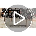 Halloween Tablecloth 60 x 84 Inch Oval Black Ghost Pumpkin Candy Decor