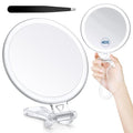 B Beauty Planet 40X Magnifying Mirror for Travel with Handle, Double-Sided 1X/40X Magnification Hand Mirror for Makeup,Travel Mirror for Desk 5 Inches