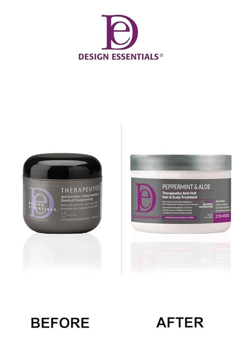 Design Essentials Peppermint & Aloe Anti-Itch Hair & Scalp Treatment - 5 Fl Oz | Dandruff Relief