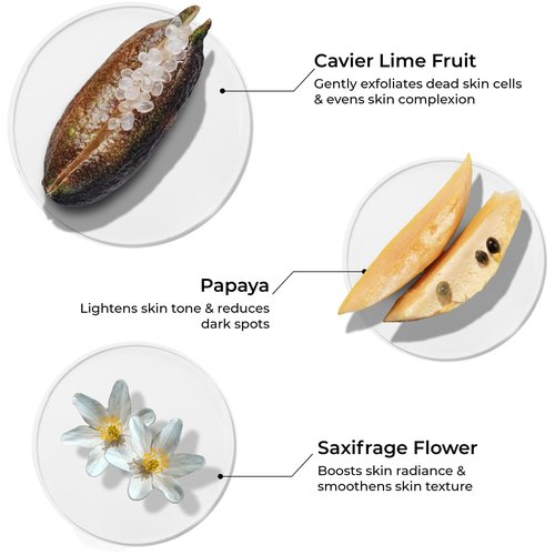 BRILLARE Professional Natural Moisturiser with Lime Caviar and Papaya, Supports Even Skin Tone and Healthy Radiance, 50ml