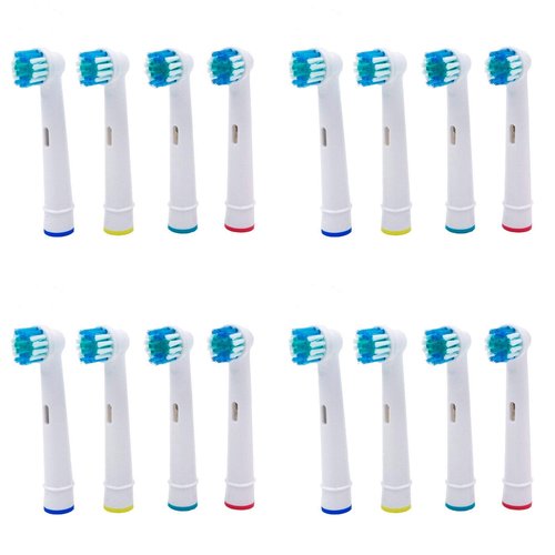 SOFTMATE Replacement Heads Compatible with Oral B Braun Electric Toothbrush - DuPont Soft Bristles Tooth Brush for Gentle Gum Care, Pack of 16