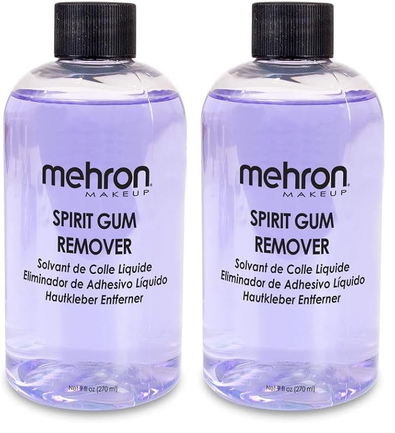 Spirit Gum Remover 9 fl oz Pack of 2 - SFX Makeup Adhesive Dissolver