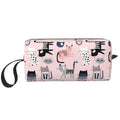 OLUSENMO Cute Cats Makeup Bag Small Organizer Small Pink Travel Cosmetic Bags Compact Durable Oxford Fabric Multi-Purpose Storage Perfect for Travel, Gym, Daily Use