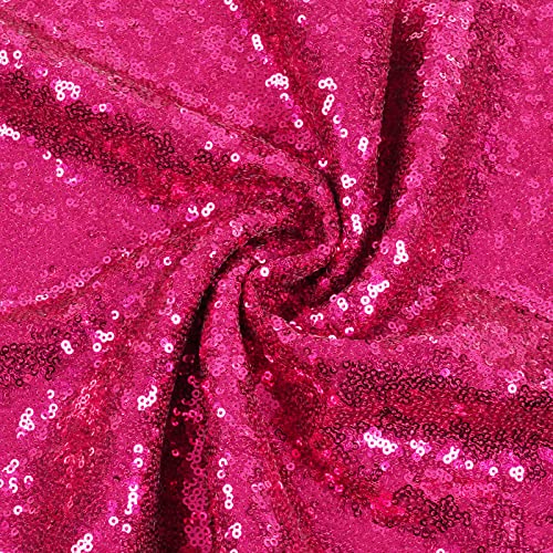 Hot Pink Sequin Tablecloth 90x156 Inch Rectangle Sparkly Fabric for Weddings & Parties - Variation of THIS listing