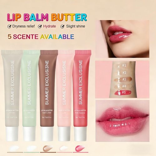 Skiennix Pink Guava Tinted Lip Butter Balm - Moisturizing & Nourishing Care for Smooth Lips | 2PC Set