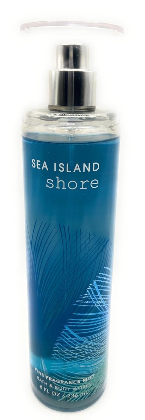 Bath and Body Works Sea Island Shore Fragrance Mist - Refreshing 8 Fl. Oz. Spray for All-Day Scent