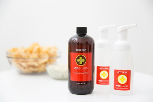 doTERRA On Guard Foaming Hand Wash - 16 oz | Includes 2 Convenient Dispensers for Easy Use