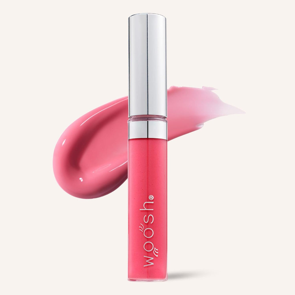 Woosh Beauty Spin-On Lip Gloss - Hydrating Hyaluronic Acid & Shea Butter for Smooth Shine | Vegan & Cruelty-Free