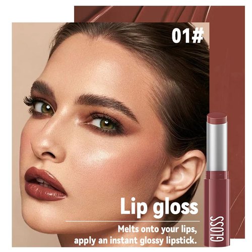 FeiCuiYun Brown Honey Tinted Lip Stain - Sheer Hydrating Balm & Gloss | Nourishing Color for All Skin Tones