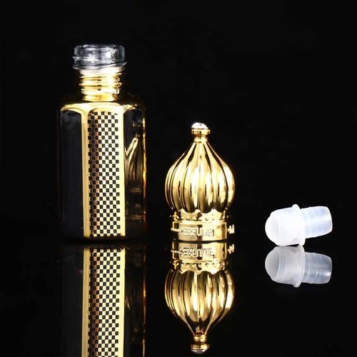 Leadigol 3pcs Essential Oil Roller Bottles, Vintage Glass Mini Bottles for DIY Travel