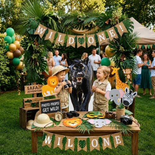 Black Jaguar Cardboard Cutout Standee - Large Jungle Safari Animal Photo Booth Prop