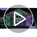 Halloween Alien Inflatable Outdoor Decoration - 3.5ft Window Breakout Scene