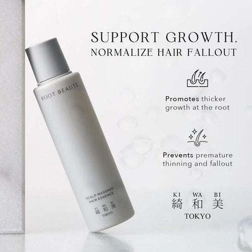 Kiwabi Root Beauté Hair Growth Serum - Lightweight Formula for Thicker, Stronger Hair - Fragrance-Free (2.1 fl oz)