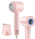 Smart Ionic Hair Dryer with Intelligent Grip Sensor, Thermo-Control, Self-Cleaning Function,110000 RPM Low Noise Blow Dryer with Magnetic Concentrator, Lightweight Hairdryer for Women