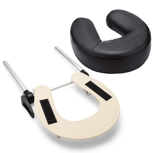 Udefineit Adjustable Massage Table Face Cradle & Pillow, SPA Massage Table/Bed/Chair Headrest Platform with Face Pillow, Massage Home Mattress Top Massage Kit Head Face Rest Support & Face Cushion