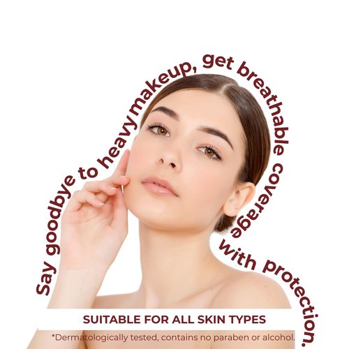 LICAPE® Tinted Sunscreen SPF 50 - Lightweight High Protection Face Sunscreen with Natural Coverage