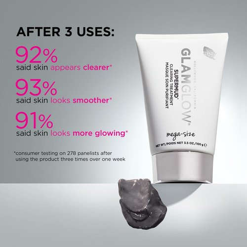 Glamglow SUPERMUD + THIRSTYMUD Set - Instant Clearing & Hydrating Face Masks for All Skin Types