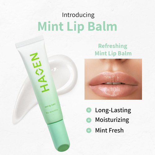 Mint Lip Balm - Refreshing Hydration with Organic Beeswax & Peppermint Oil | Paraben-Free Moisturizer for Dry Lips